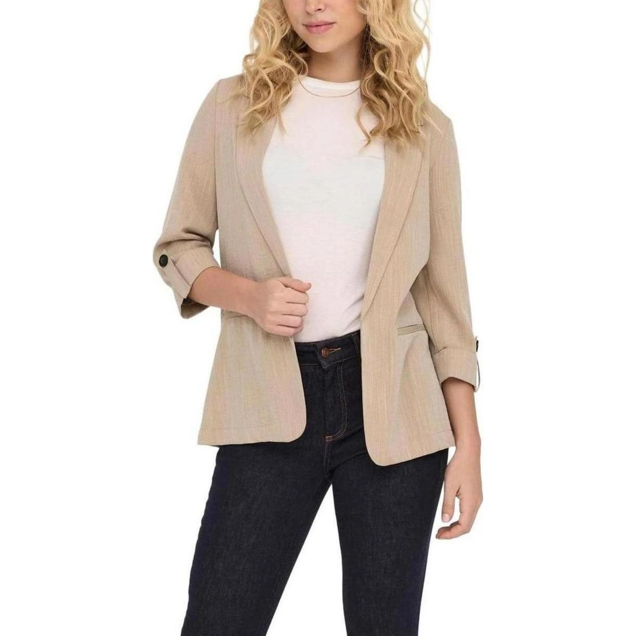 Beige Viscose Blazer