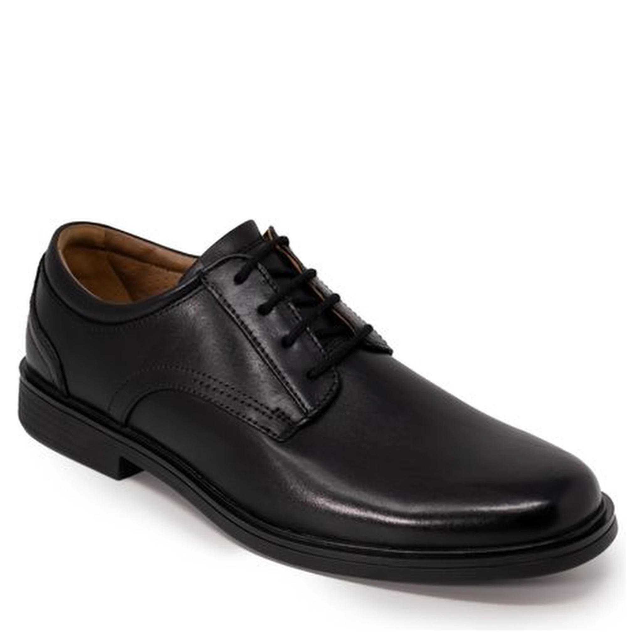 Black Leather Oxfords And Derbies