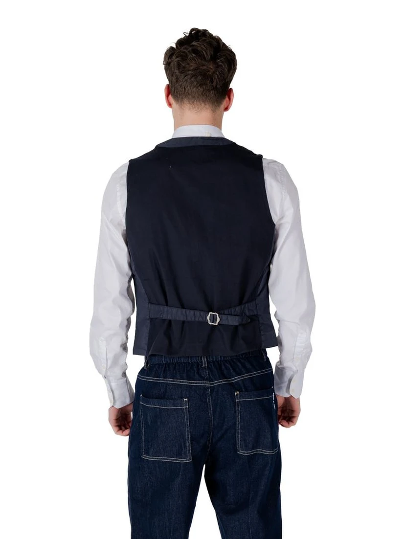 Blue Cotton Waistcoat