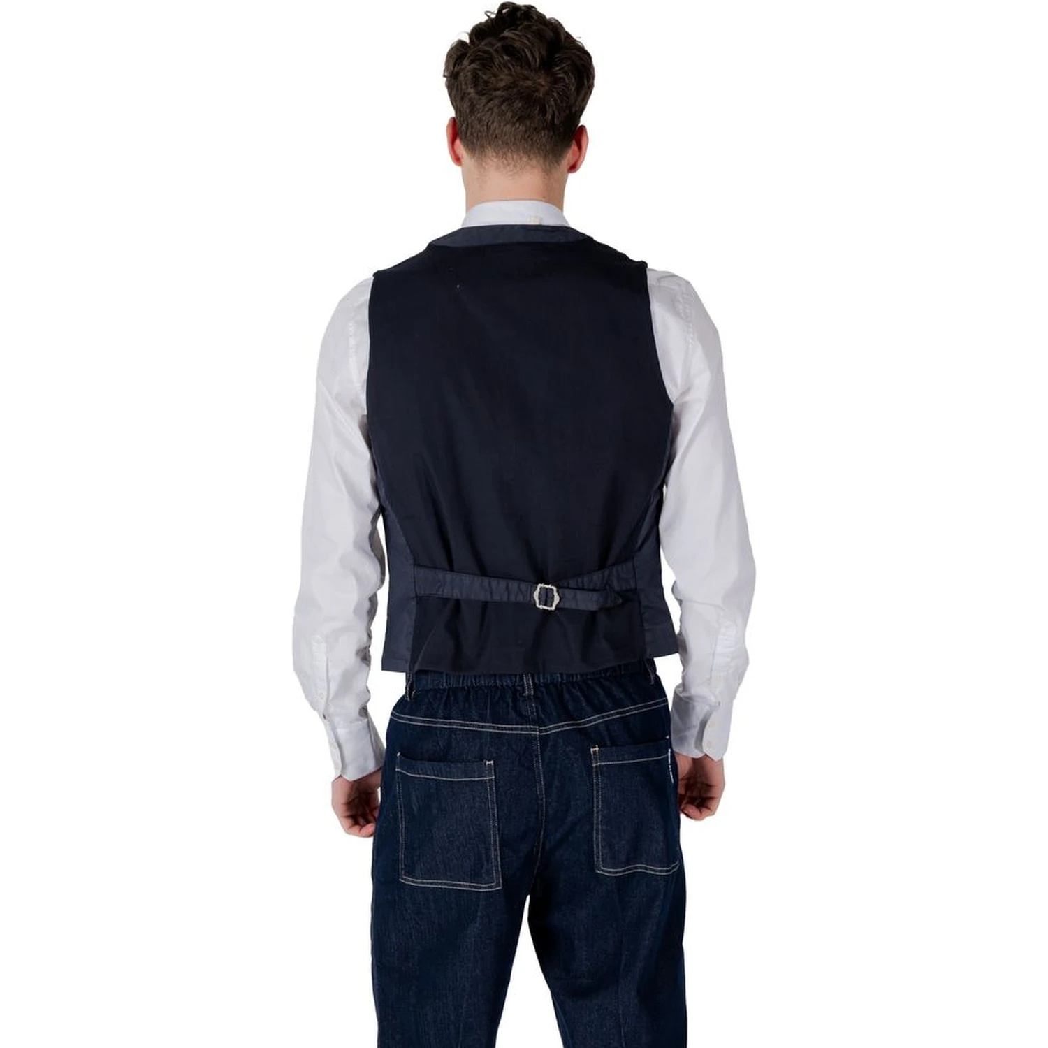 Blue Cotton Waistcoat