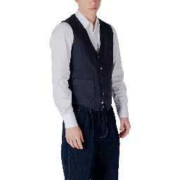 Blue Cotton Waistcoat