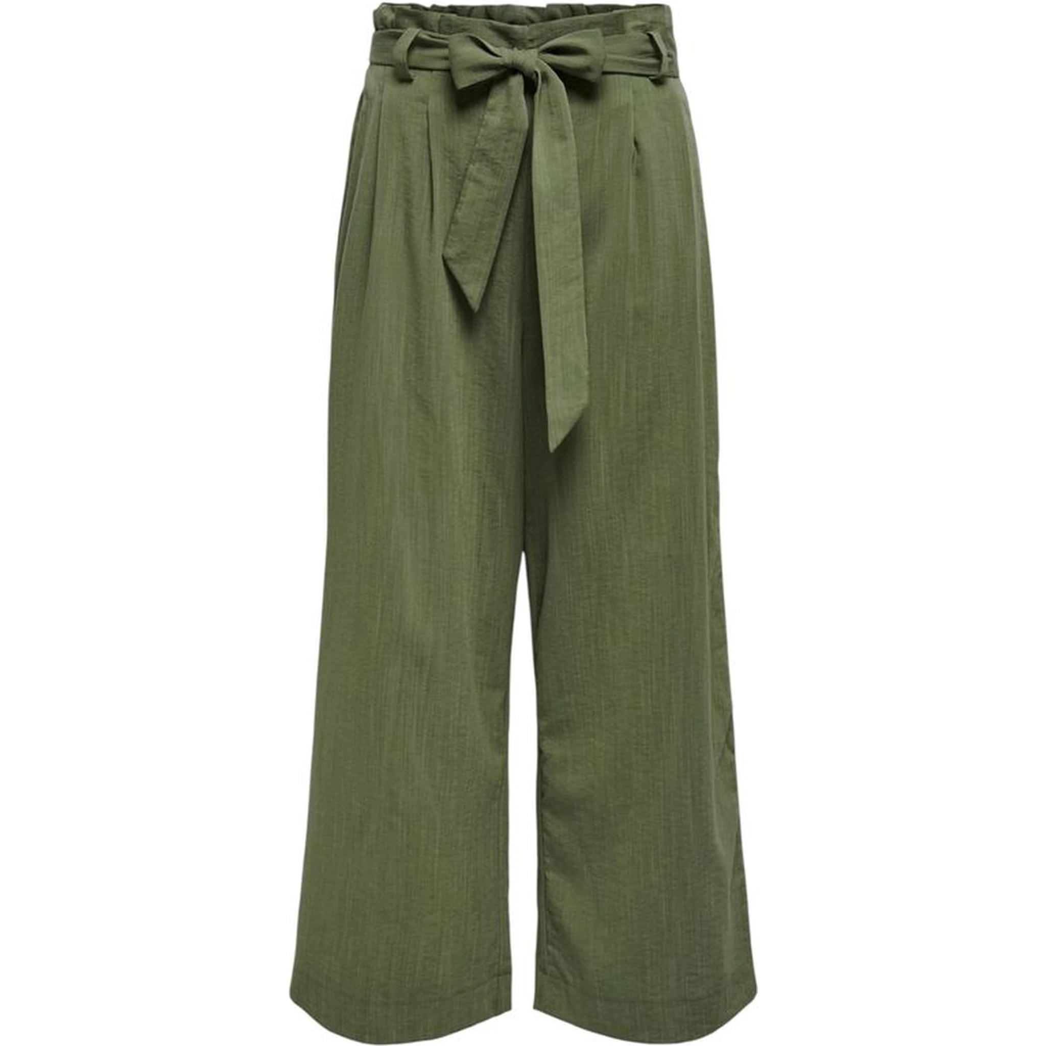 Green Viscose Casual Pants