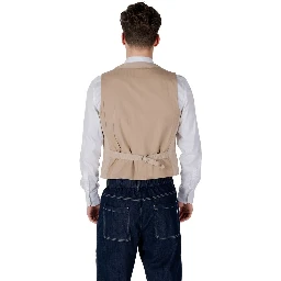 Beige Cotton Waistcoat