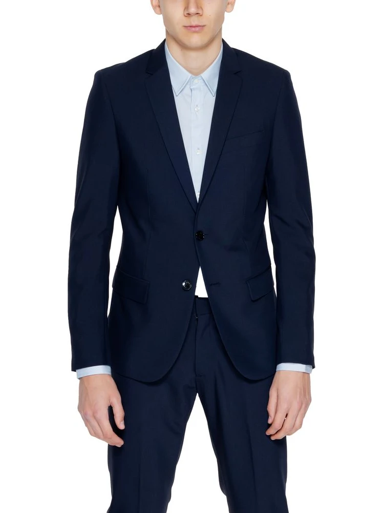 Blue Polyester Blazer