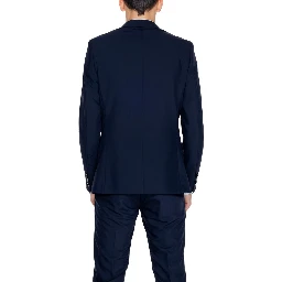Blue Polyester Blazer