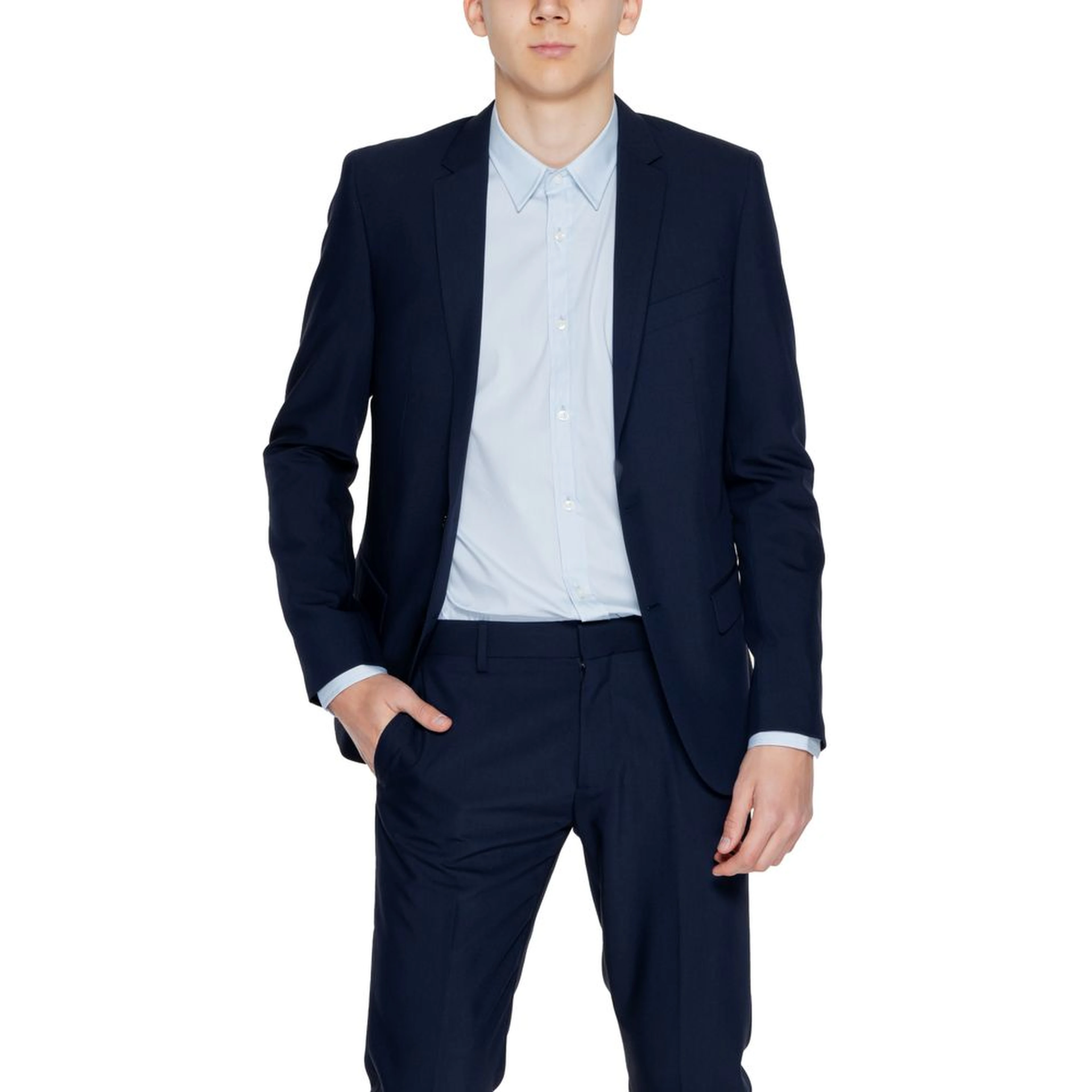 Blue Polyester Blazer