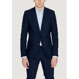 Blue Polyester Blazer