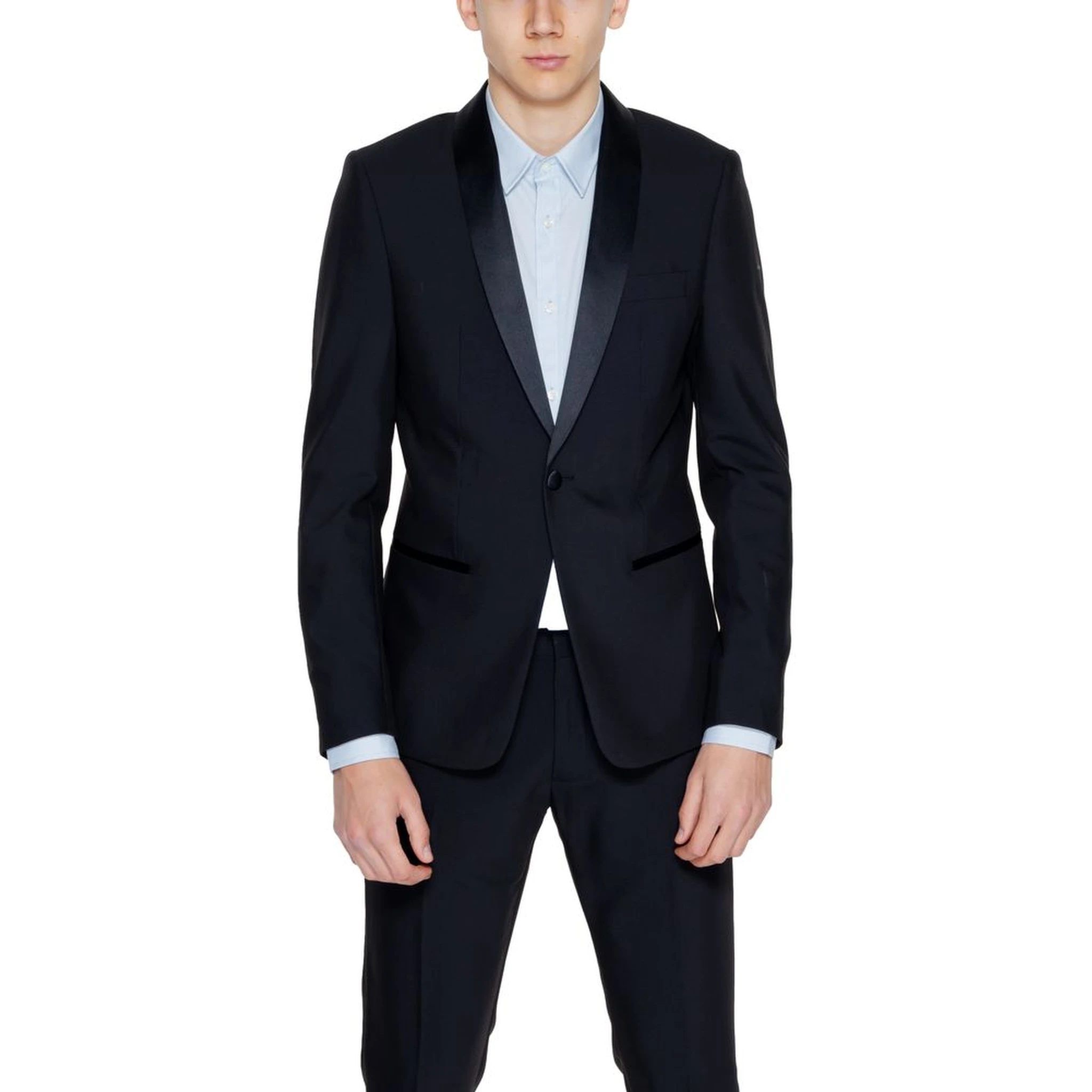 Black Polyester Blazer