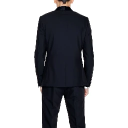 Black Polyester Blazer