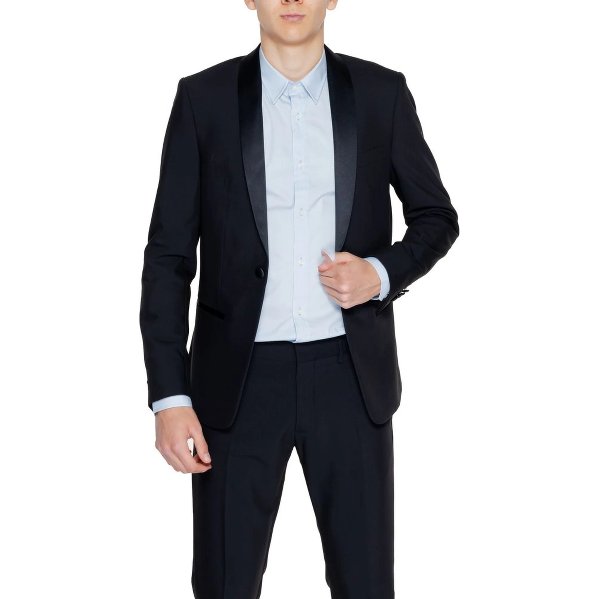 Black Polyester Blazer
