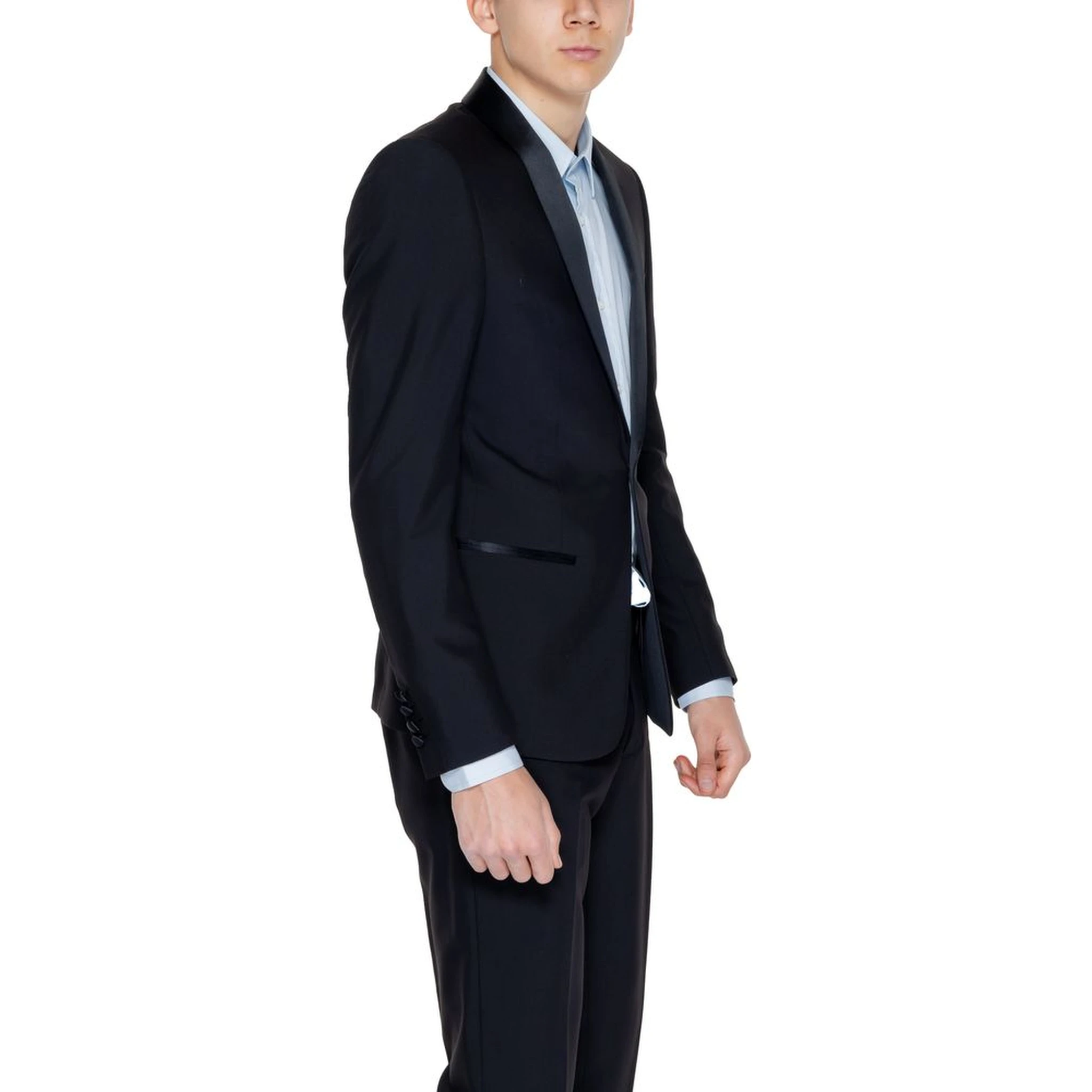 Black Polyester Blazer