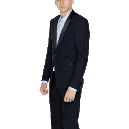 Black Polyester Blazer