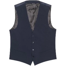Blue Polyester Waistcoat