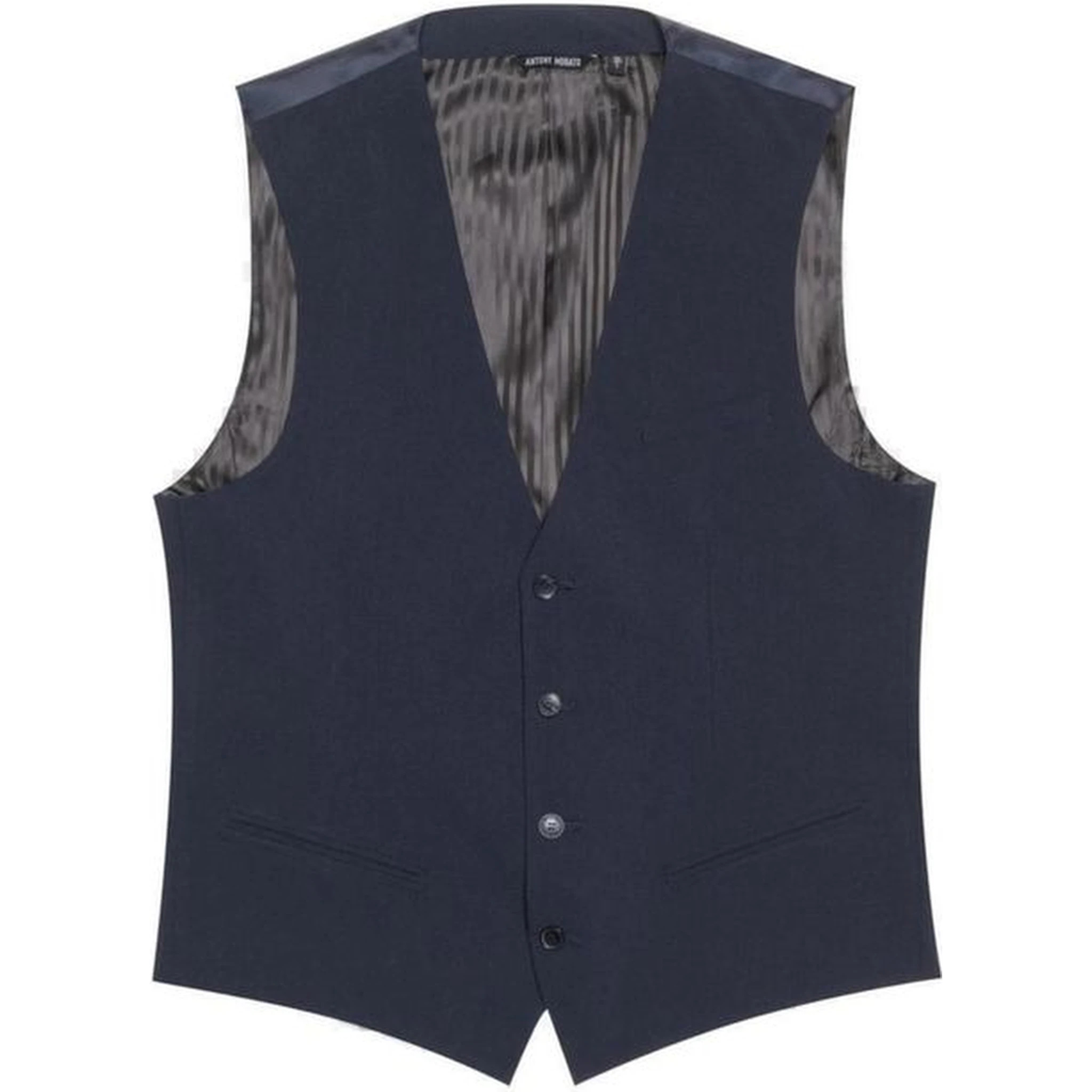 Blue Polyester Waistcoat