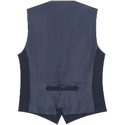 Blue Polyester Waistcoat