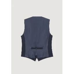 Blue Polyester Waistcoat