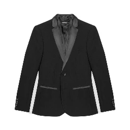 Black Polyester Blazer
