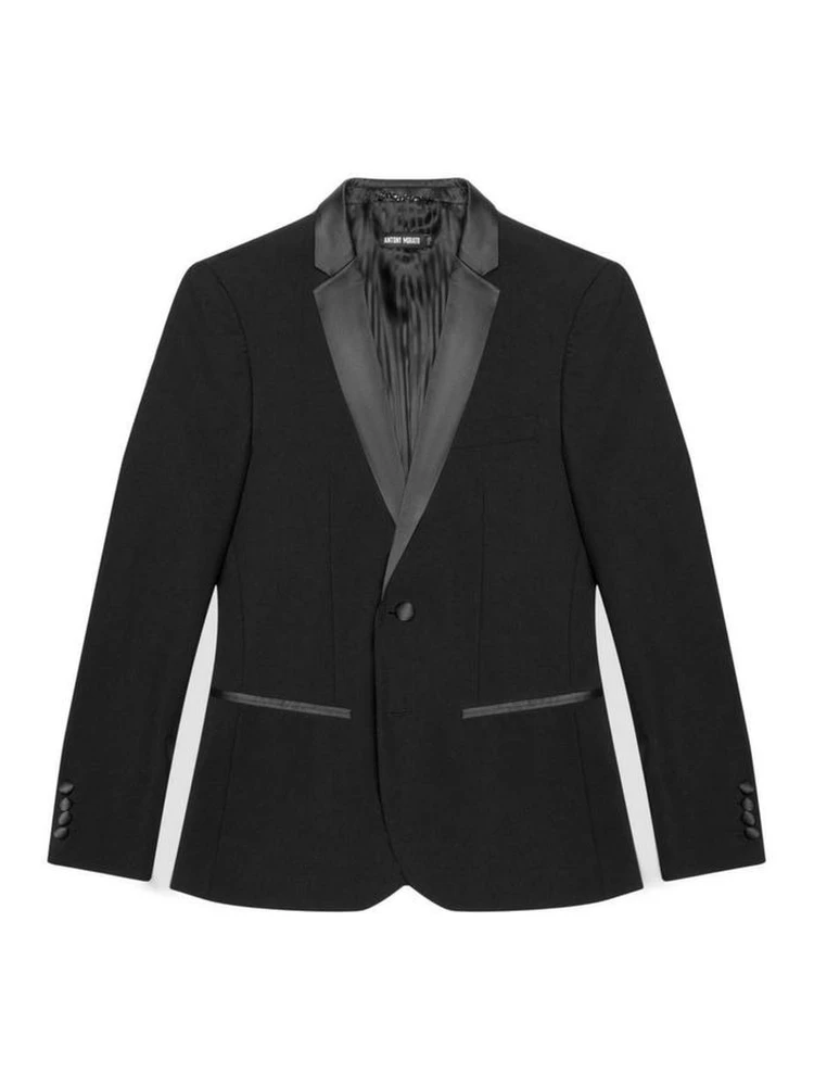 Black Polyester Blazer