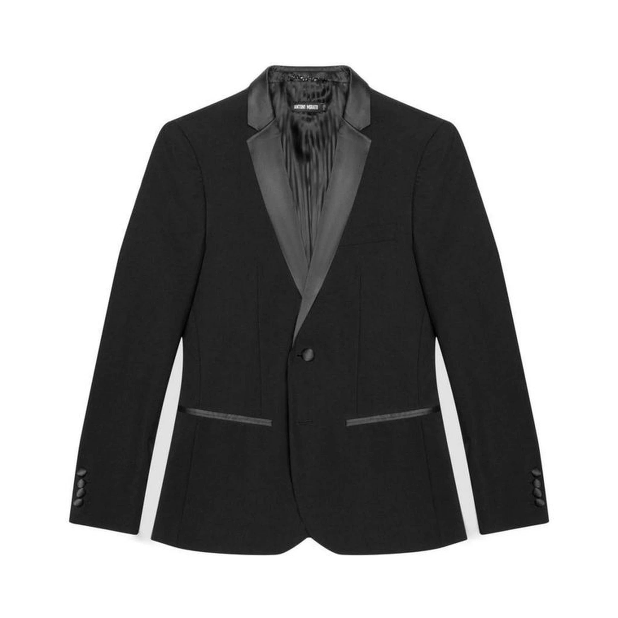 Black Polyester Blazer