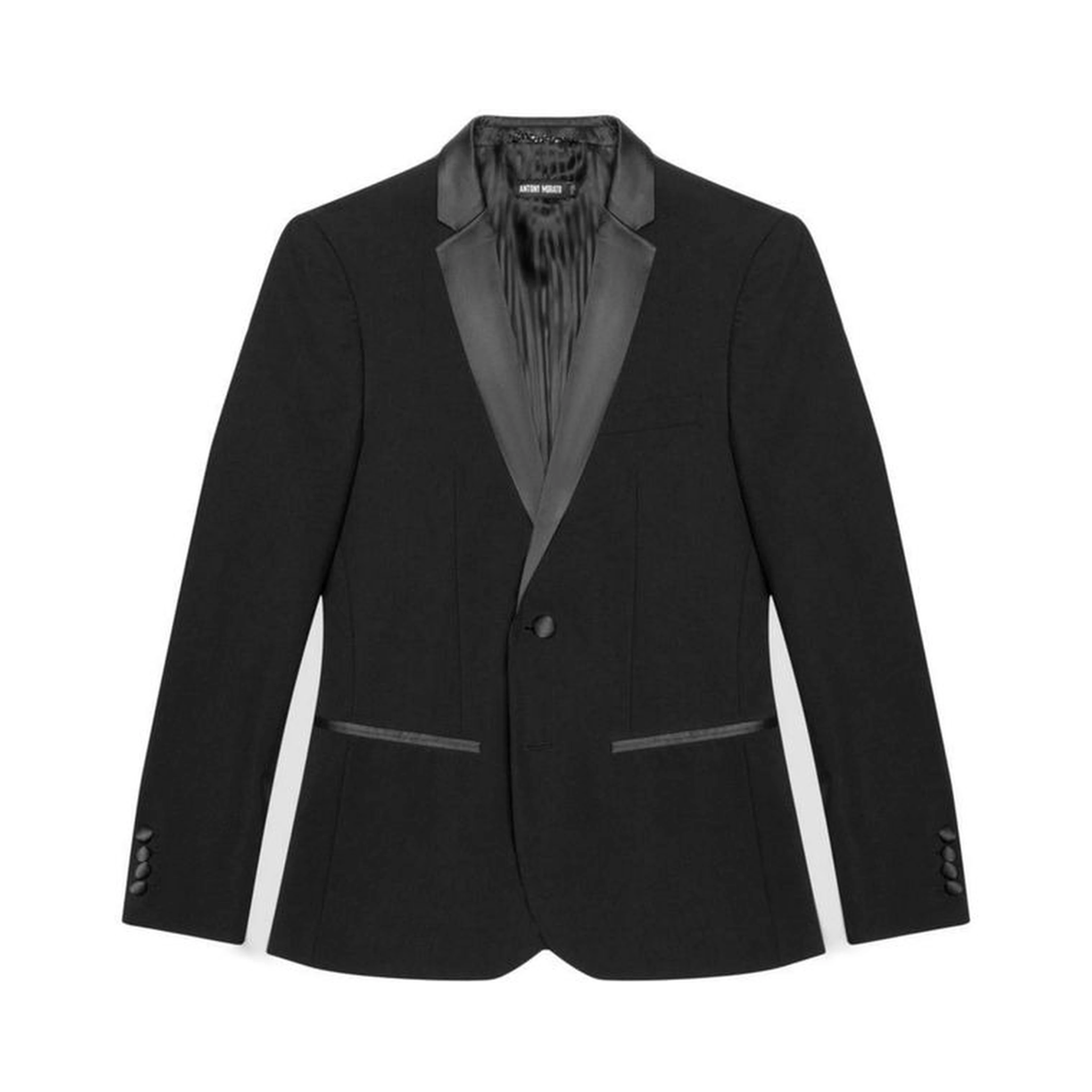 Black Polyester Blazer
