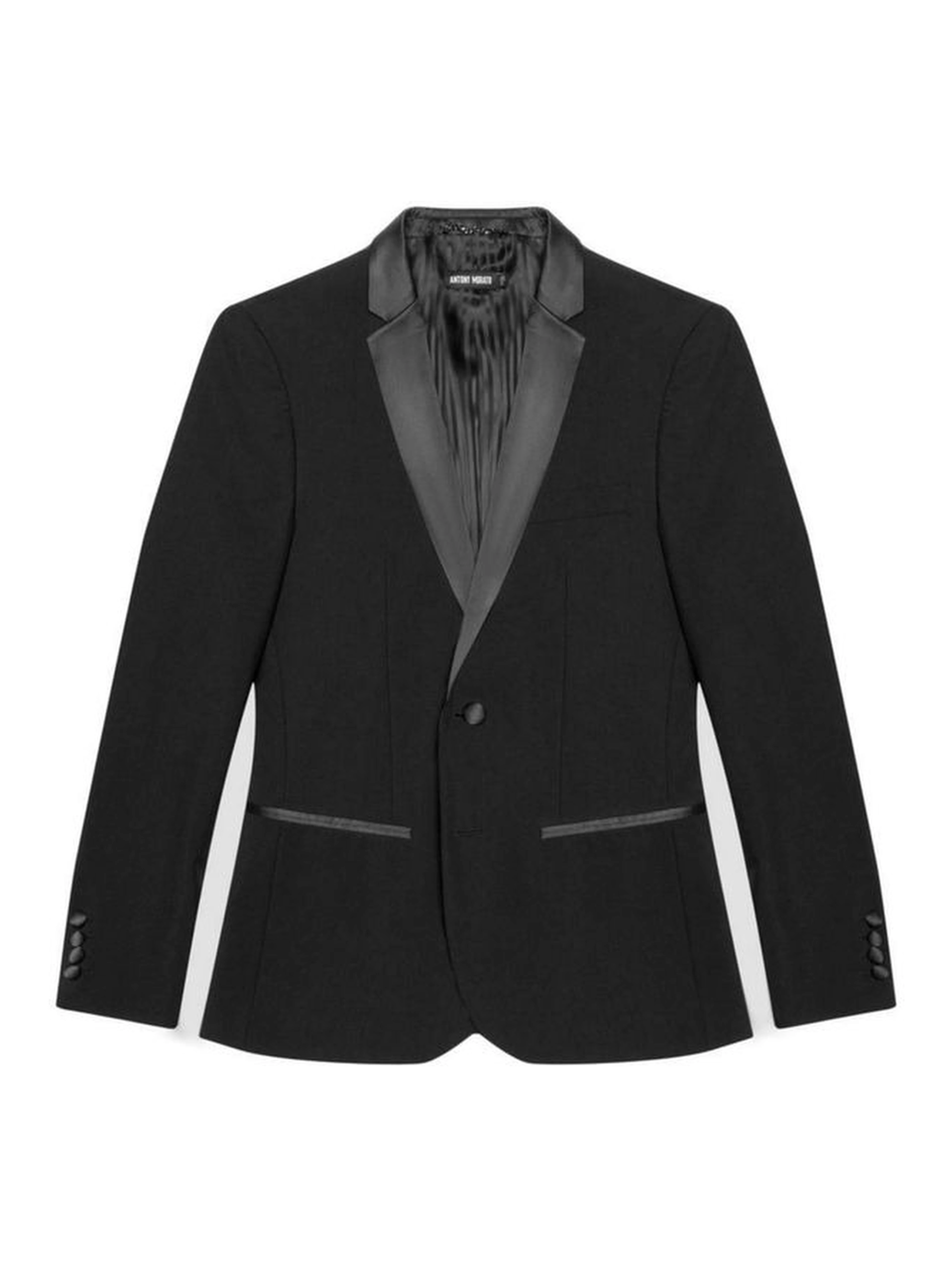 Black Polyester Blazer