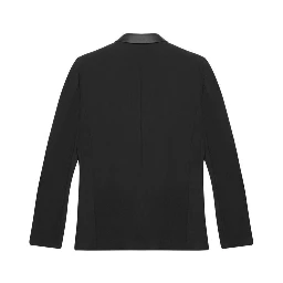 Black Polyester Blazer
