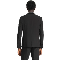 Black Polyester Blazer