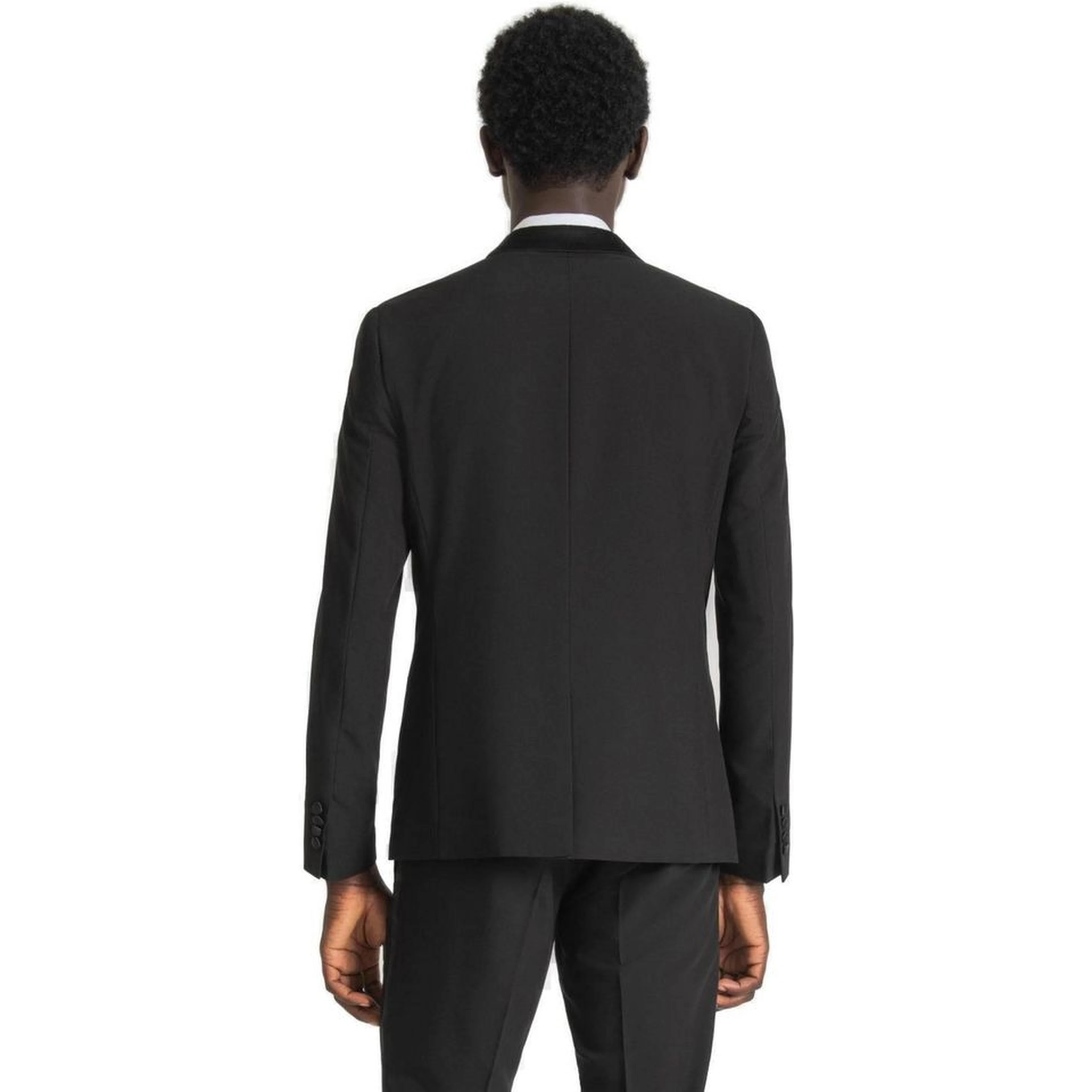Black Polyester Blazer