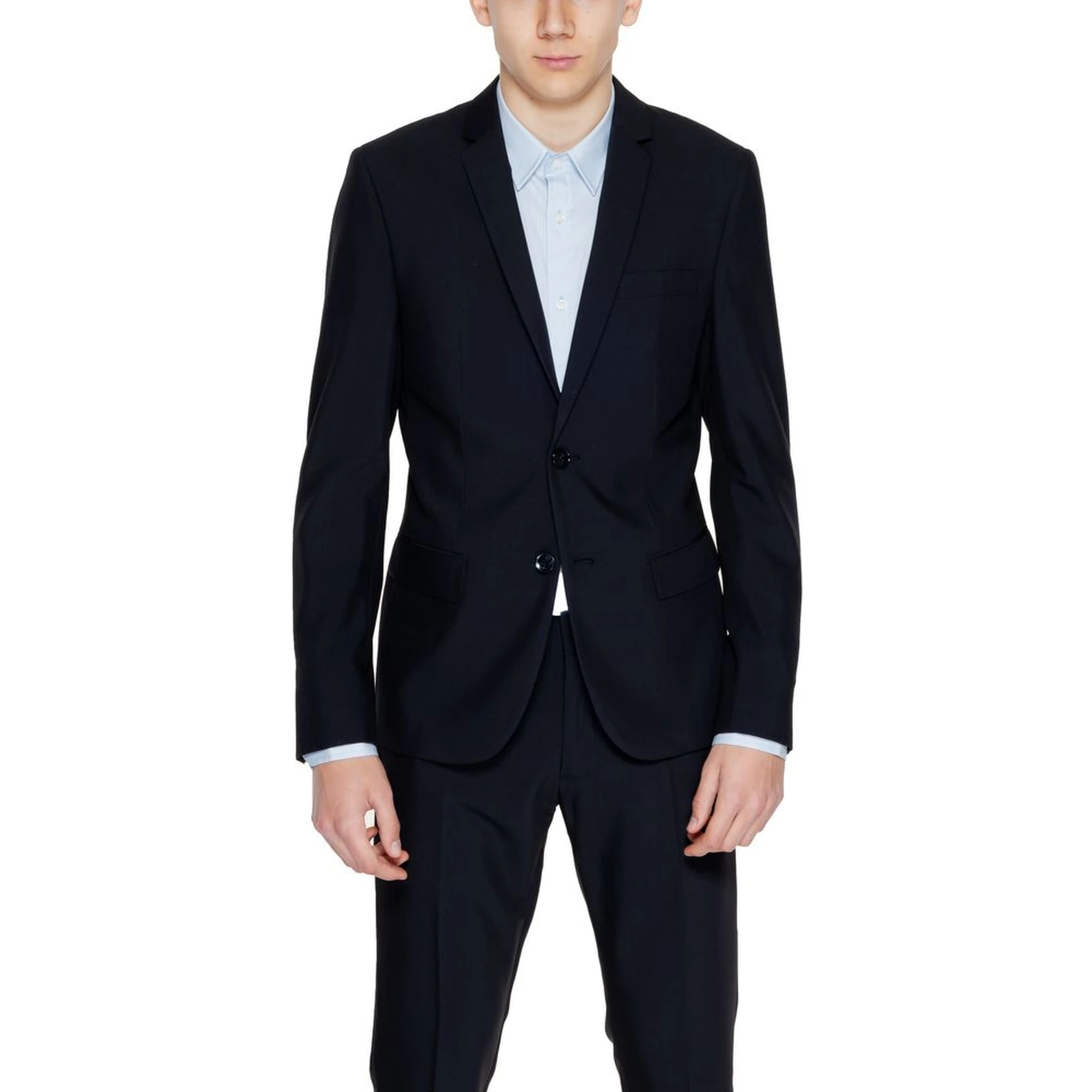 Black Polyester Blazer