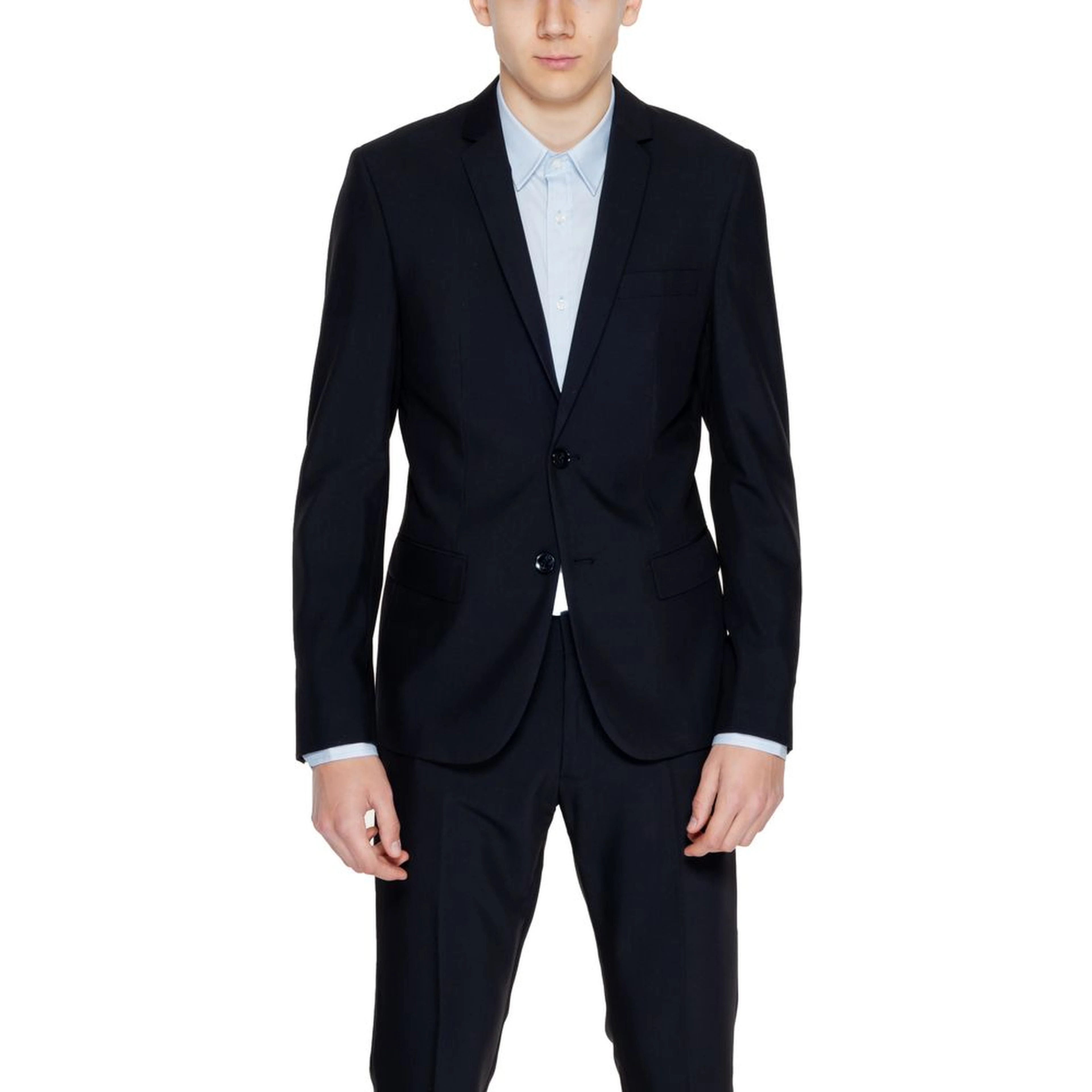 Black Polyester Blazer