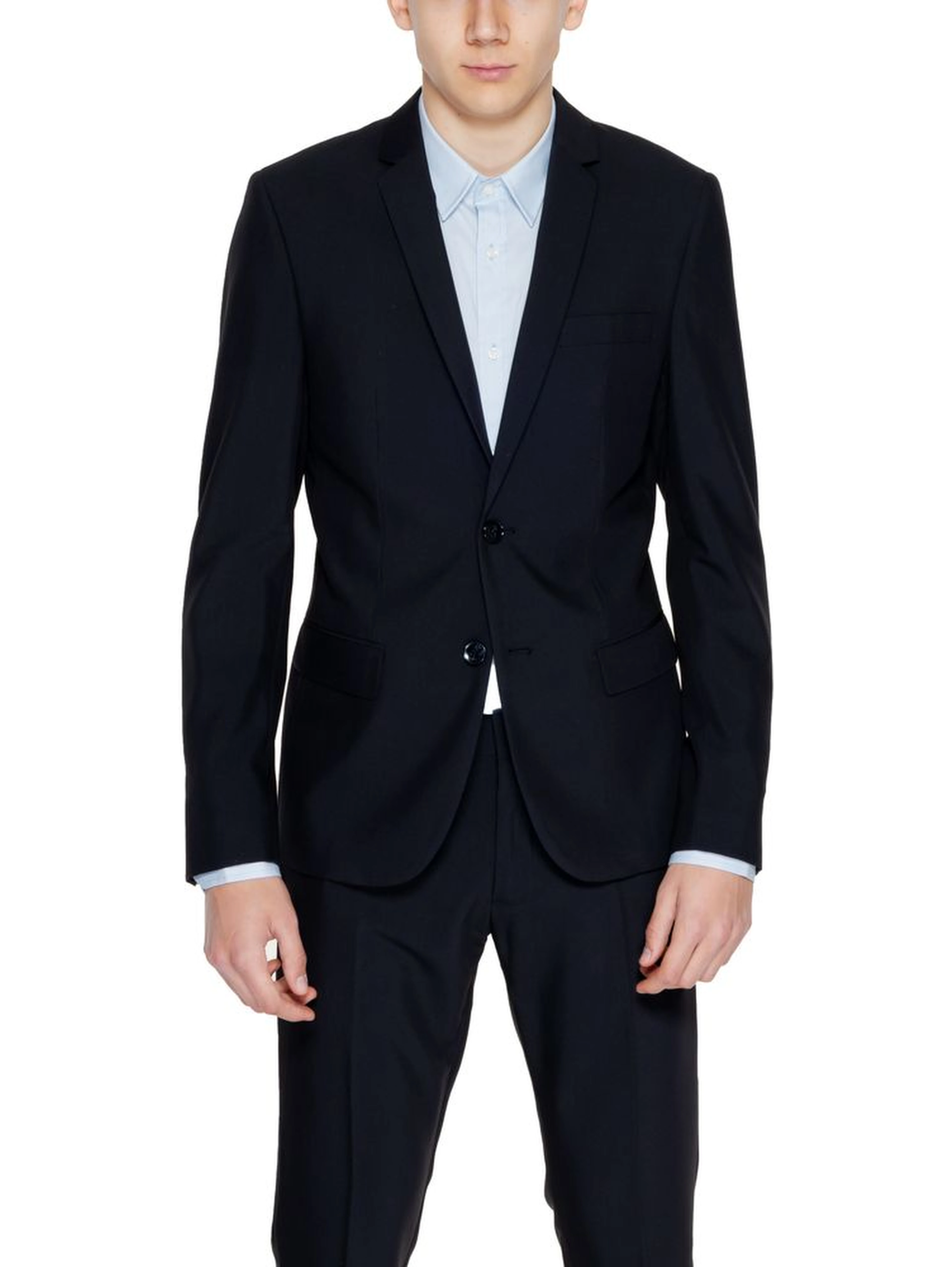 Black Polyester Blazer