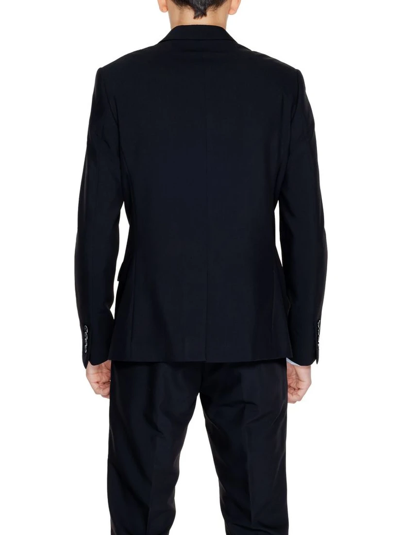 Black Polyester Blazer