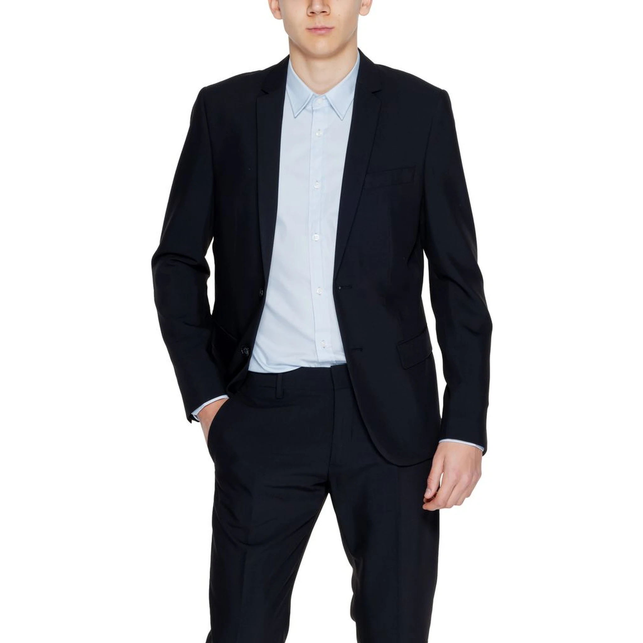 Black Polyester Blazer