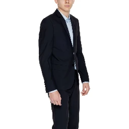 Black Polyester Blazer