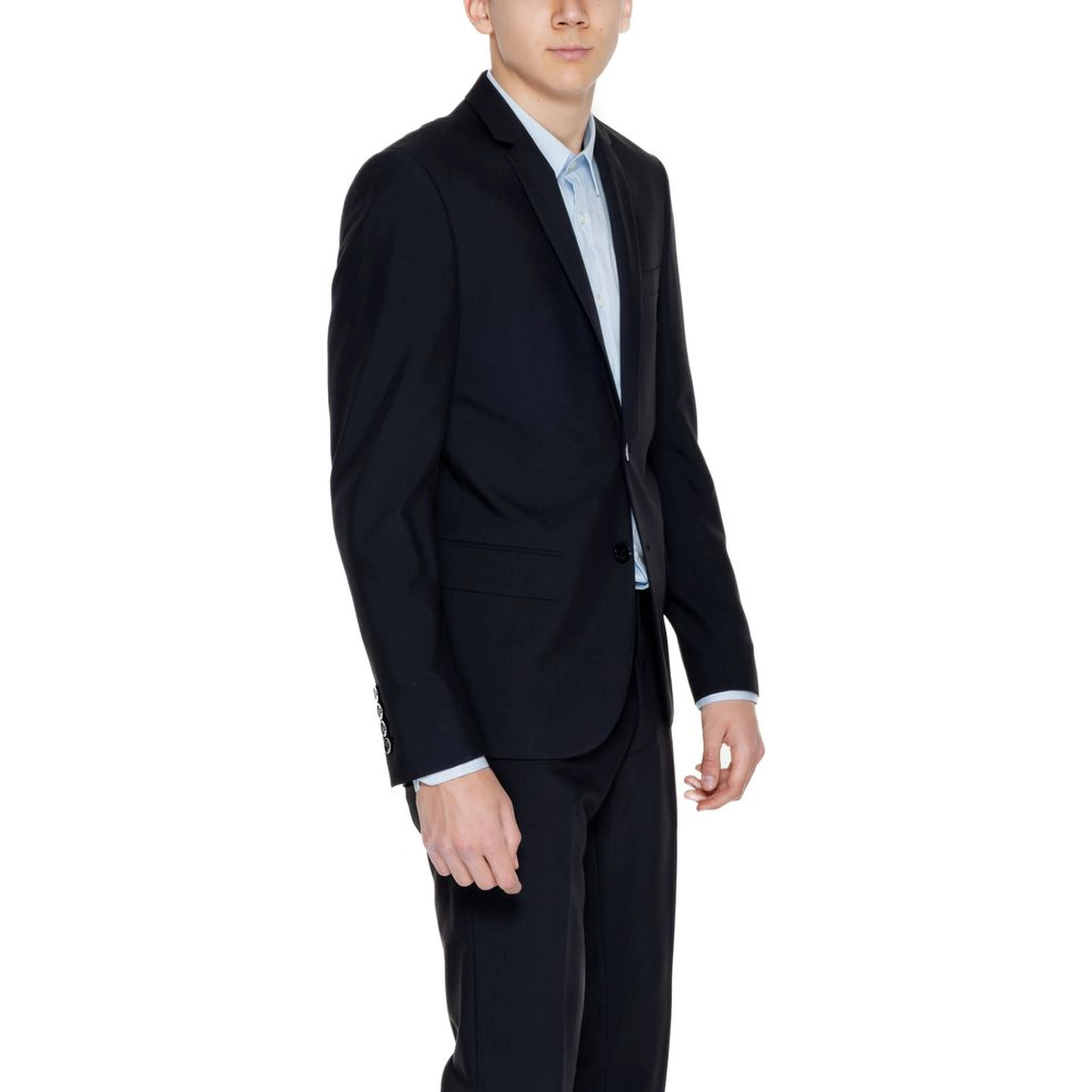 Black Polyester Blazer