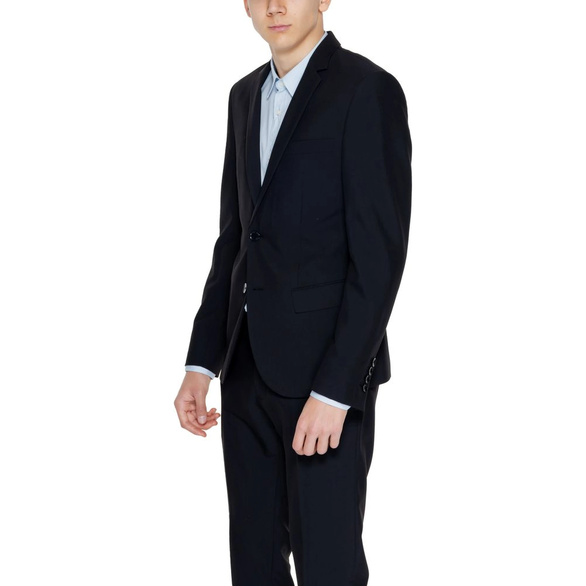 Black Polyester Blazer