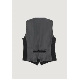 Black Polyester Waistcoat