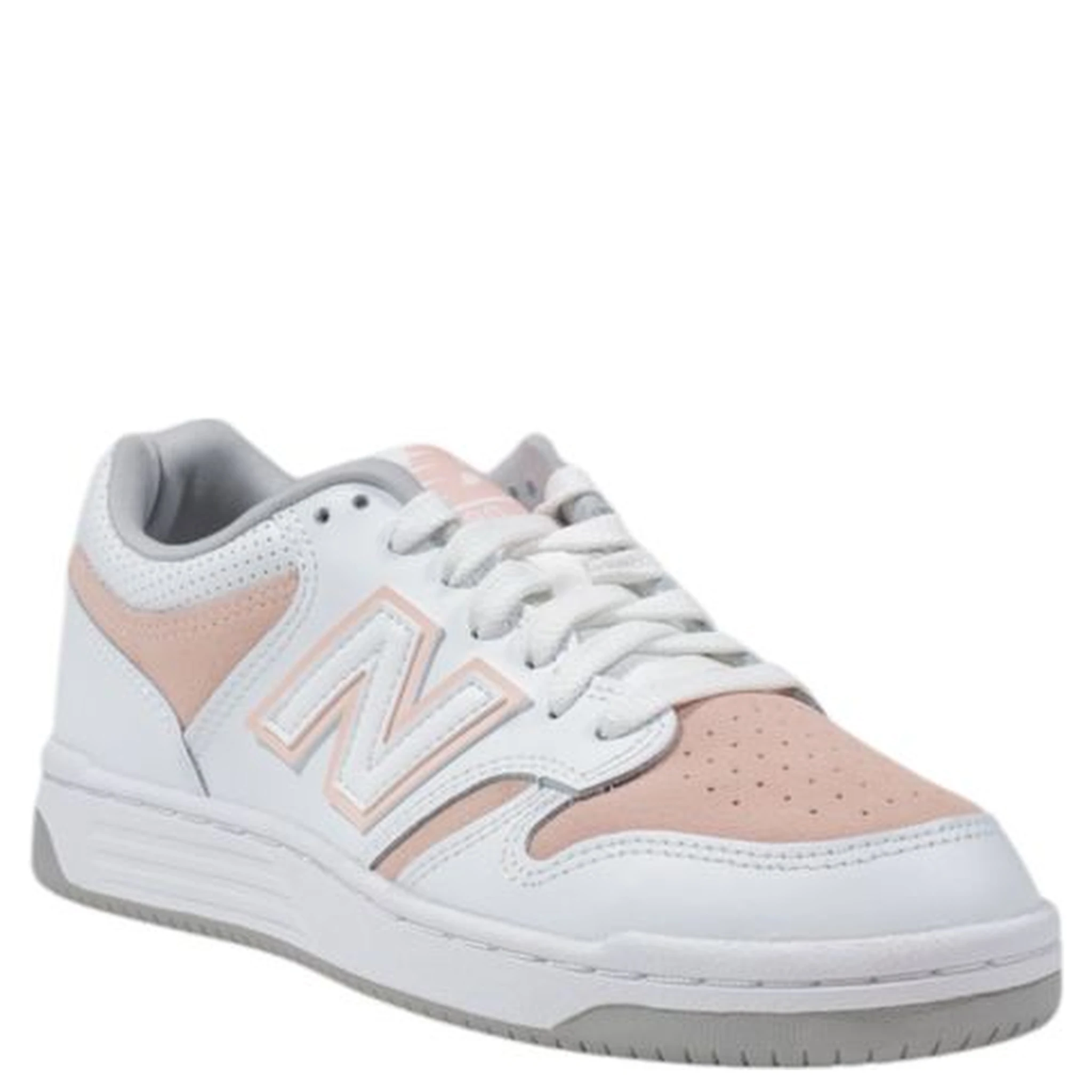 Pink Leather Sneakers