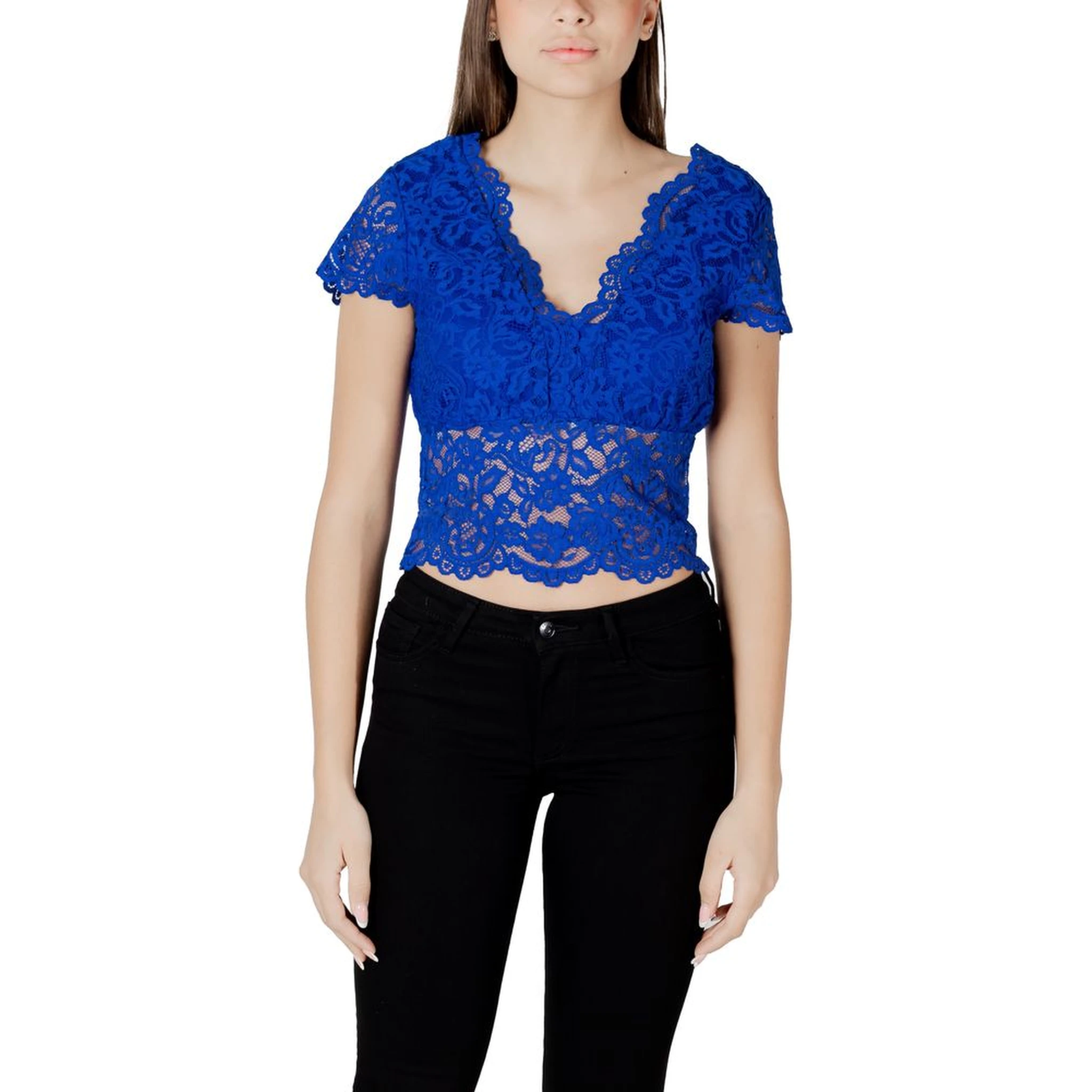 Blue Polyamide Top