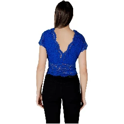 Blue Polyamide Top