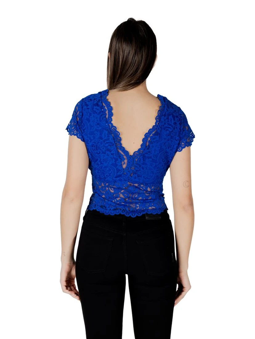 Blue Polyamide Top