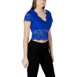 Blue Polyamide Top