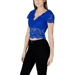 Blue Polyamide Top