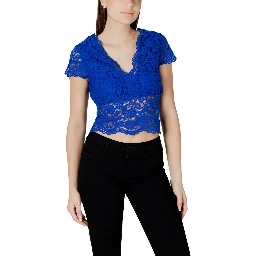 Blue Polyamide Top