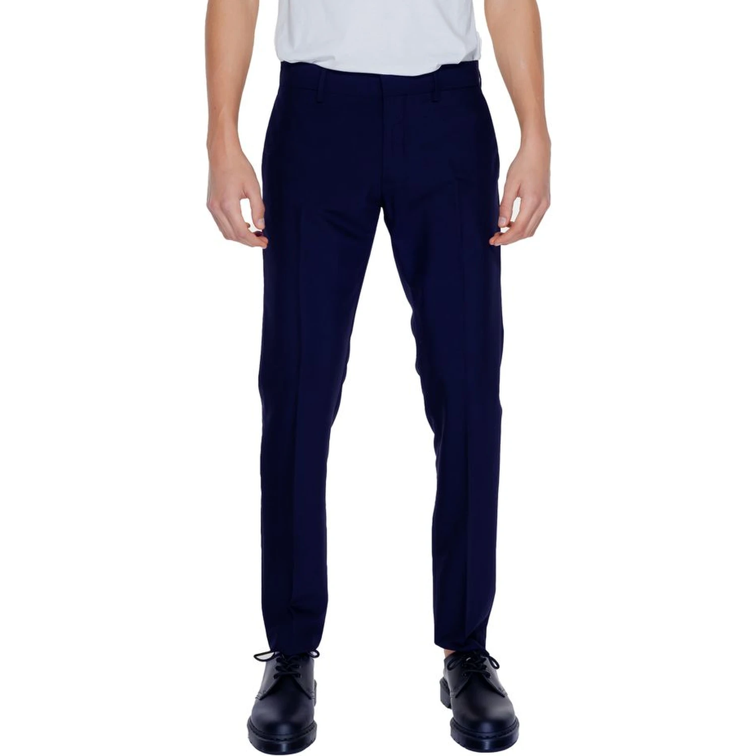 Blue Polyester Pant