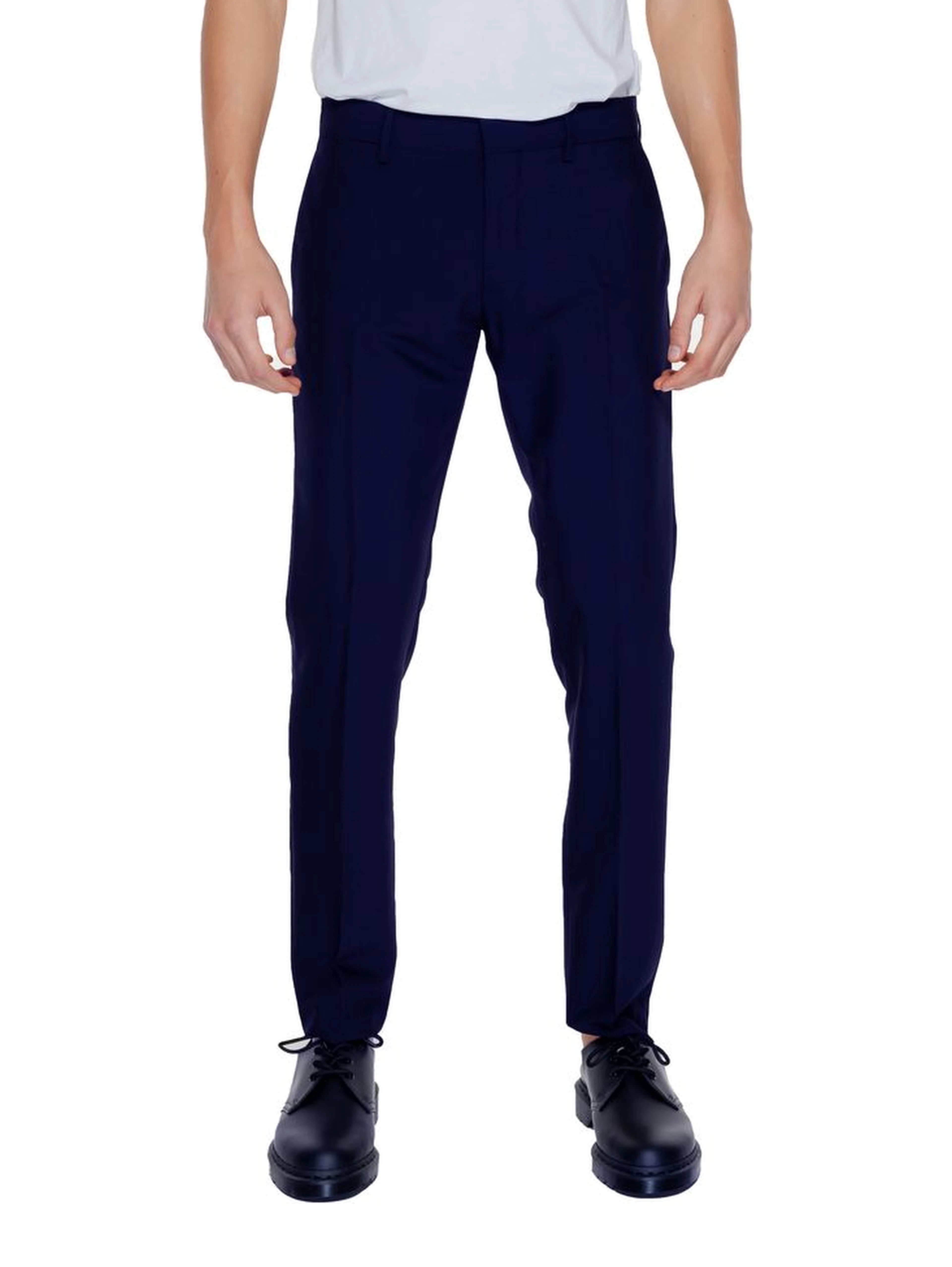 Blue Polyester Pant