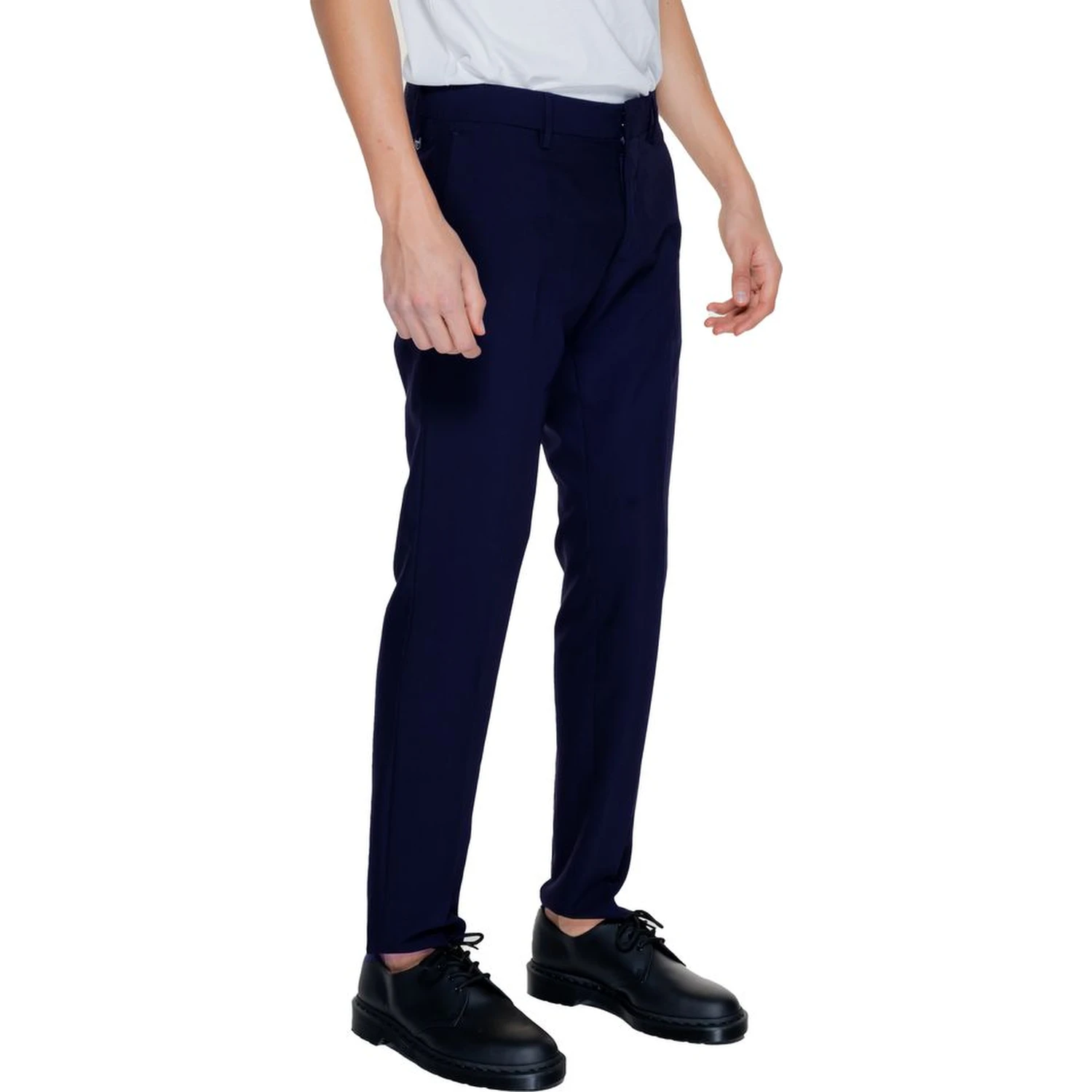 Blue Polyester Pant