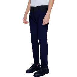 Blue Polyester Pant