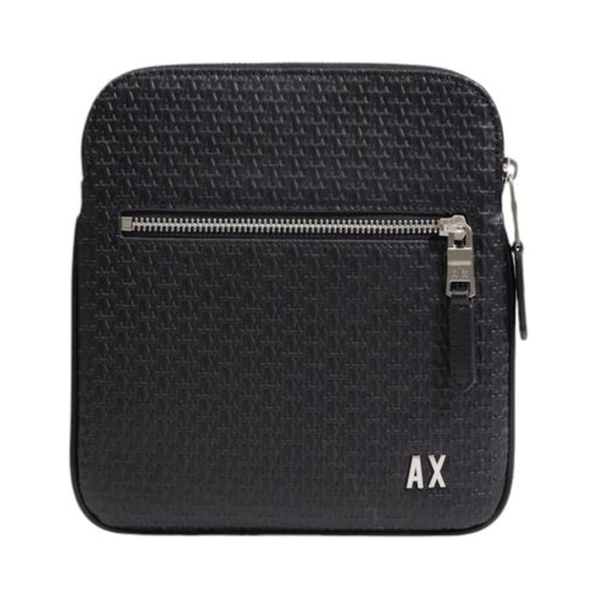 Black Polyester Messenger Bag