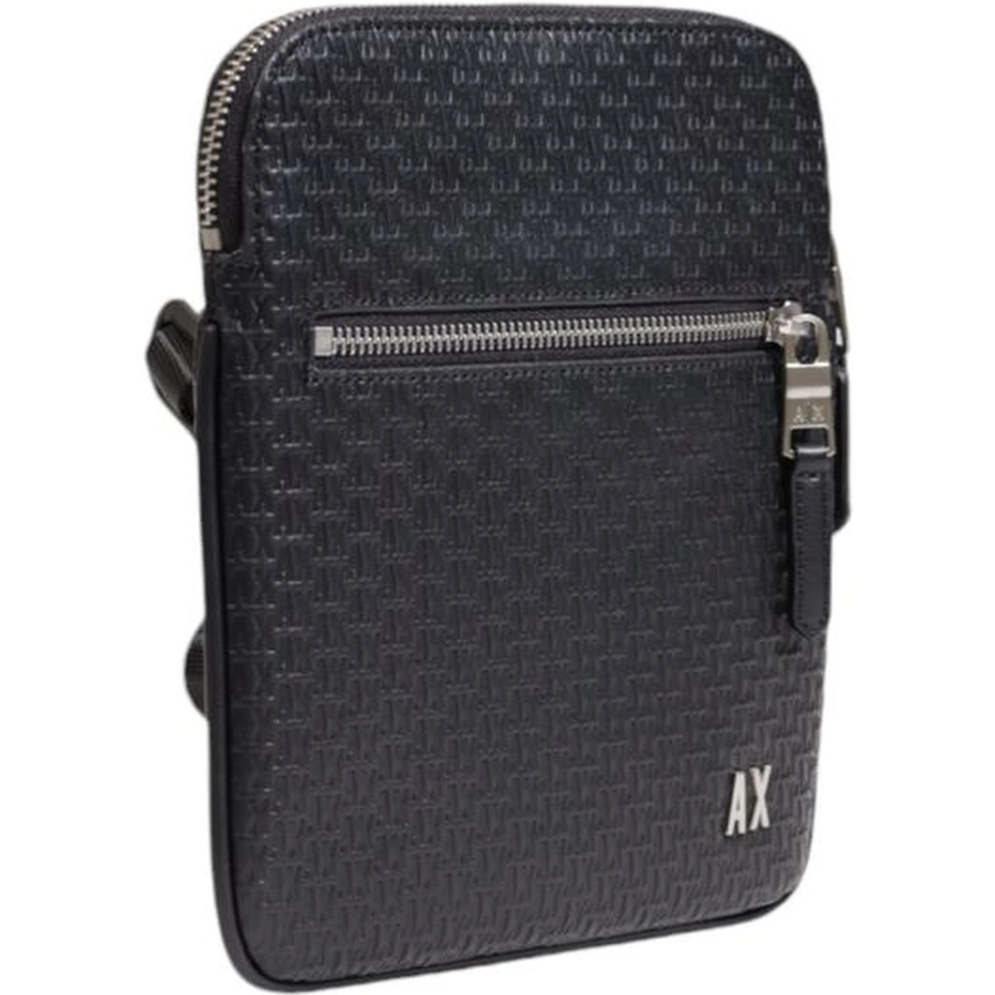 Black Polyester Messenger Bag